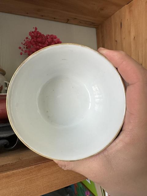 古玩陶瓷文王訪賢粉彩馬蹄杯真品鑒賞圖