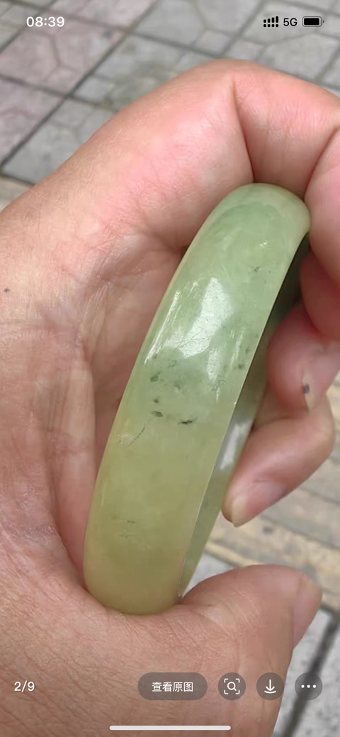 古玩玉器非天然翡翠手鐲真品鑒賞圖
