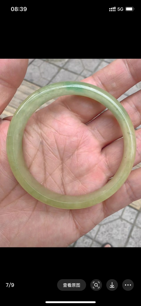 古玩玉器非天然翡翠手鐲真品鑒賞圖