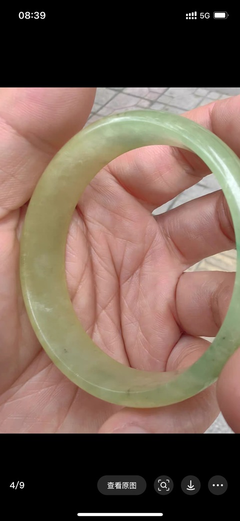 古玩玉器非天然翡翠手鐲真品鑒賞圖