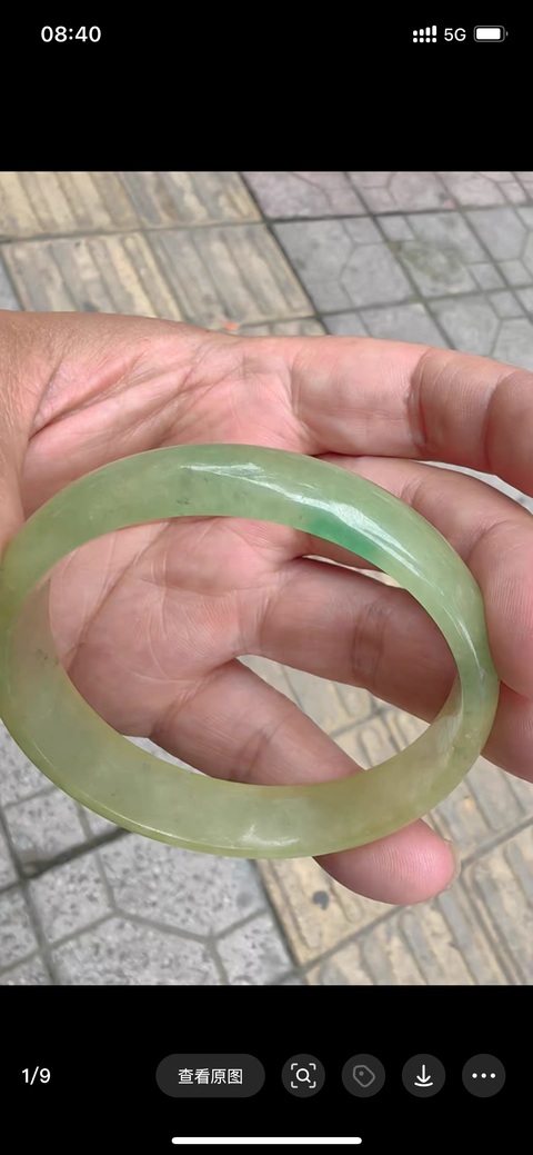 古玩玉器非天然翡翠手鐲真品鑒賞圖