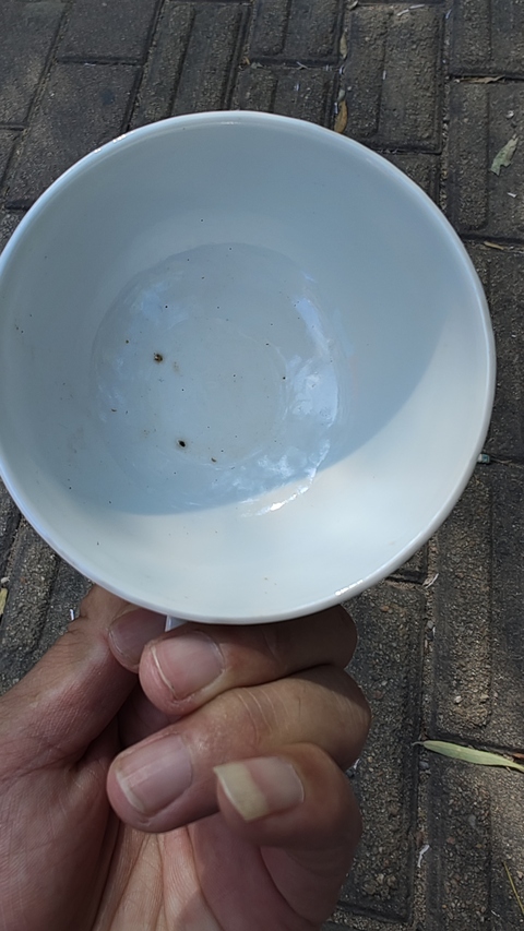古玩陶瓷皮球花杯真品鑒賞圖