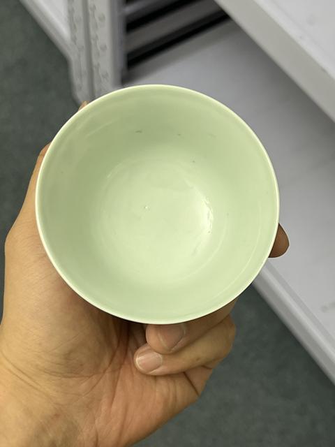 古玩陶瓷大雞圖青花杯真品鑒賞圖