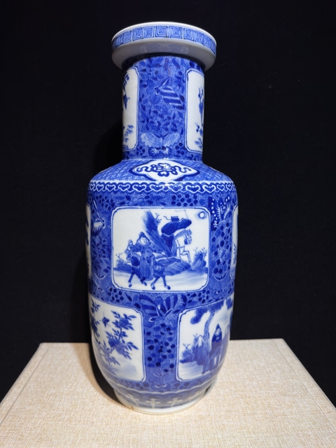 古玩陶瓷青花棒槌瓶真品鑒賞圖