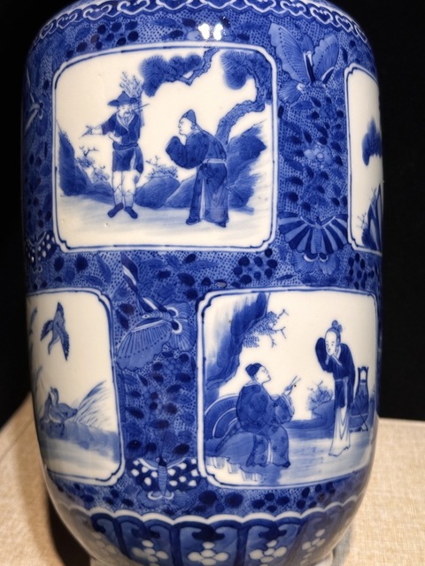 古玩陶瓷青花棒槌瓶真品鑒賞圖