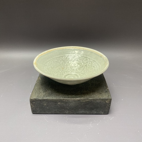 古玩陶瓷宋代·暗刻花卉紋·影青碗拍賣,當前價格2800元
