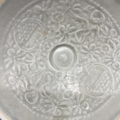 古玩陶瓷宋代·暗刻花卉紋·影青碗拍賣,當前價格2800元