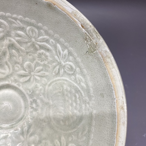 古玩陶瓷宋代·暗刻花卉紋·影青碗拍賣,當前價格2800元