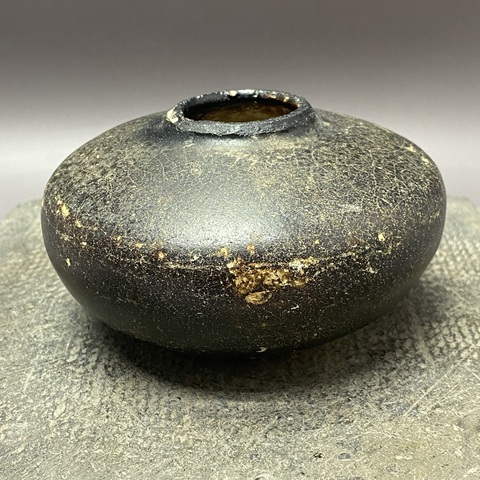 古玩陶瓷宋·吉州窯·黑釉水盂拍賣,當前價格469元