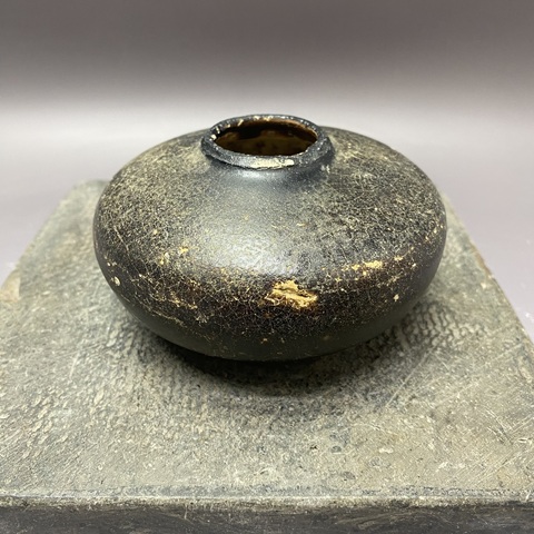 古玩陶瓷宋·吉州窯·黑釉水盂拍賣,當前價格469元