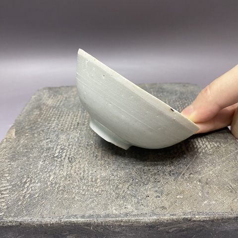 古玩陶瓷宋代影青芒口平底盞真品鑒賞圖