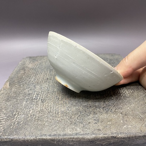 古玩陶瓷宋代影青芒口平底盞真品鑒賞圖