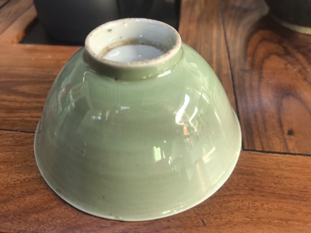 古玩陶瓷民國·豆青釉碗 真品鑒賞圖