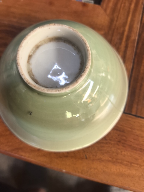 古玩陶瓷民國·豆青釉碗 真品鑒賞圖