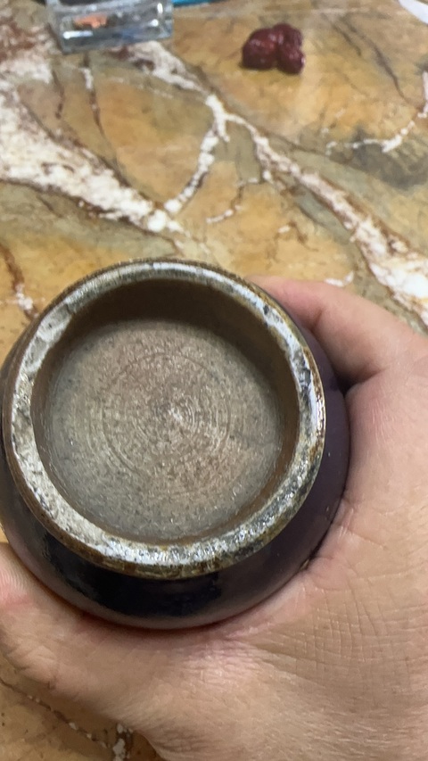 古玩陶瓷祭藍釉瓶真品鑒賞圖