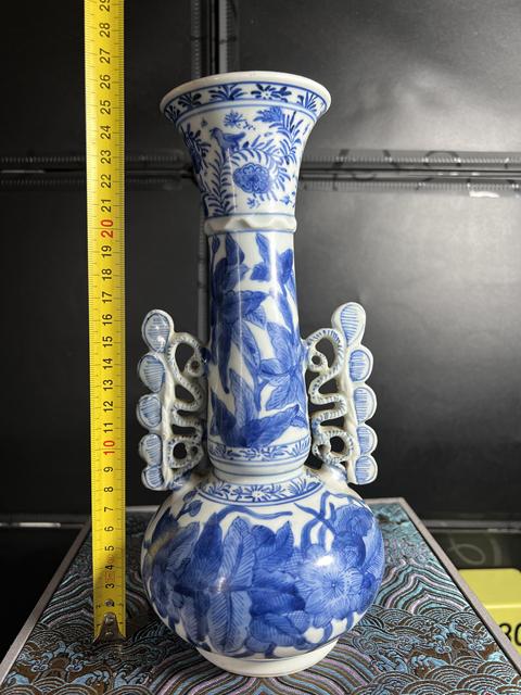 古玩陶瓷民國 青花瓶真品鑒賞圖