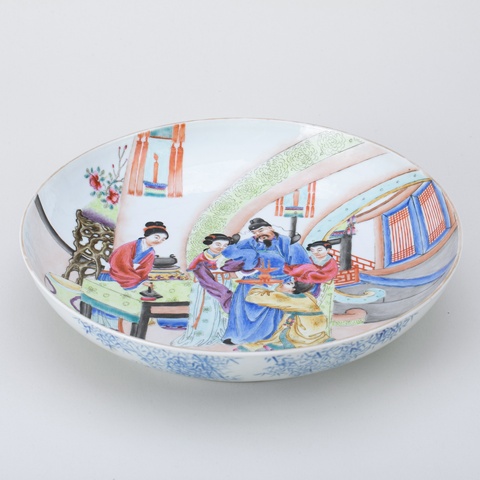 古玩陶瓷粉彩盤真品鑒賞圖