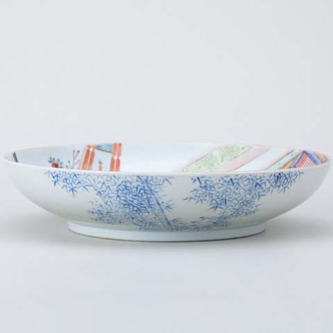古玩陶瓷粉彩盤真品鑒賞圖