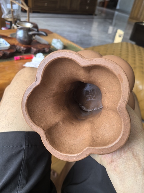 古玩陶瓷鐵畫(huà)軒制款高足貢盤真品鑒賞圖