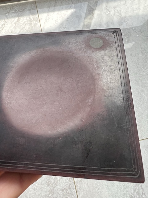 古玩雜項松鶴圖硯真品鑒賞圖