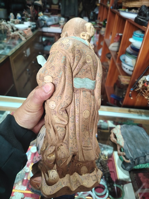 古玩陶瓷紫砂壽星造像真品鑒賞圖