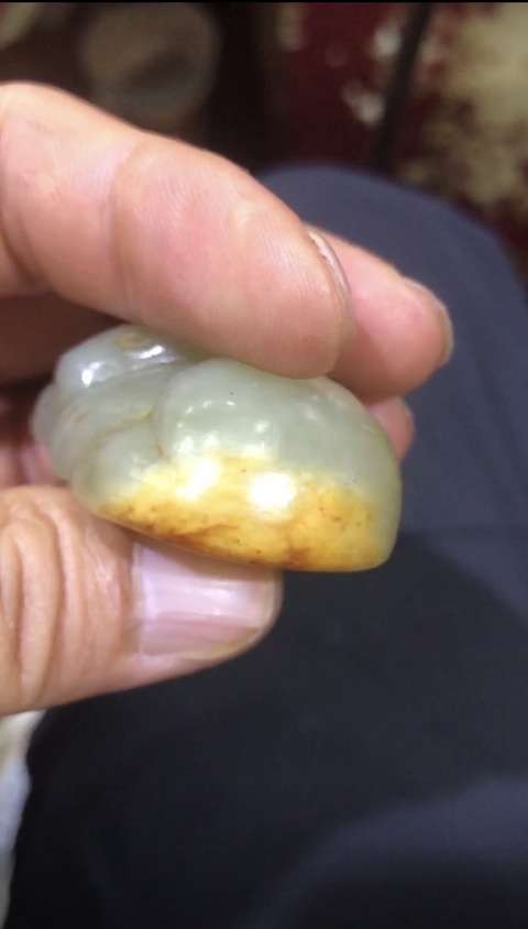 古玩玉器仿古做舊瑞獸帶飾真品鑒賞圖