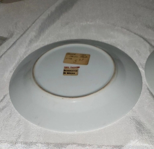 古玩陶瓷花鳥紋盤真品鑒賞圖