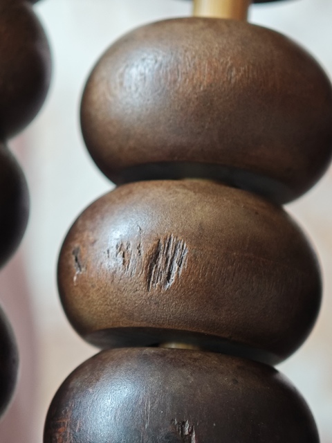 古玩雜項軟木算盤真品鑒賞圖
