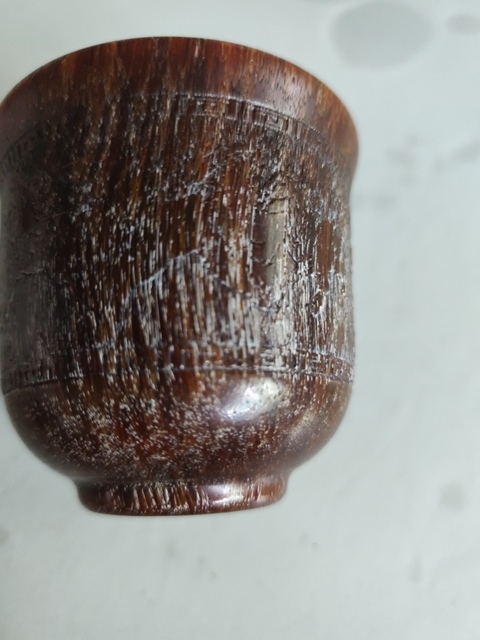 古玩陶瓷出口創(chuàng)匯期角杯真品鑒賞圖
