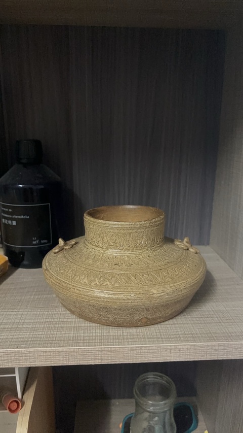 古玩陶瓷青釉罐真品鑒賞圖