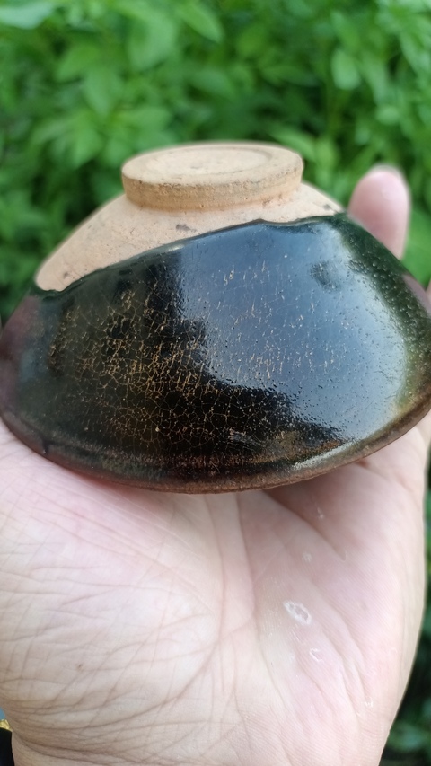 古玩陶瓷建窯系黑釉茶盞真品鑒賞圖