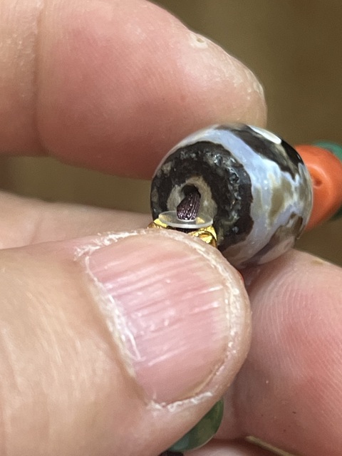 古玩玉器仿千年措思天珠真品鑒賞圖