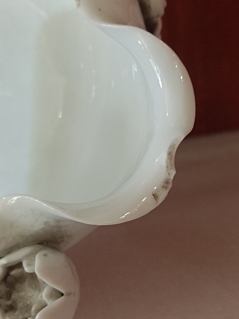 古玩陶瓷德化窯水仙盆真品鑒賞圖