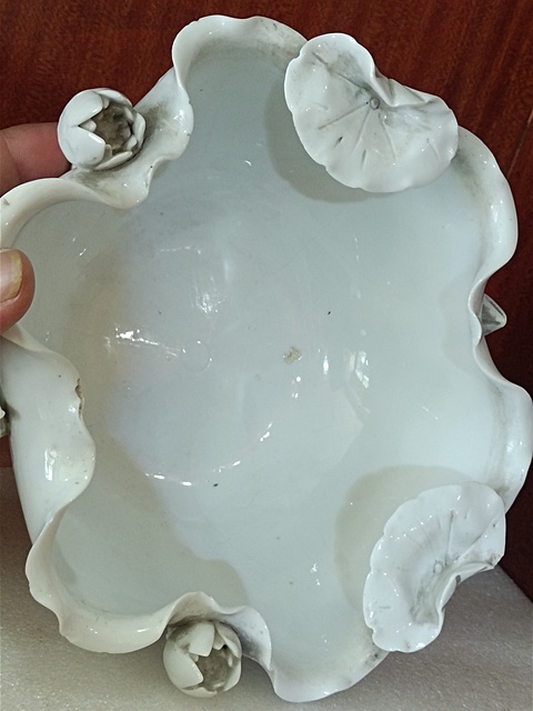 古玩陶瓷德化窯水仙盆真品鑒賞圖
