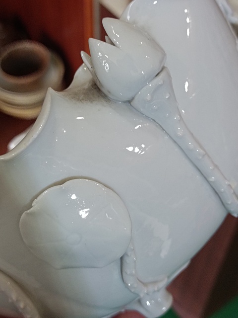 古玩陶瓷德化窯水仙盆真品鑒賞圖