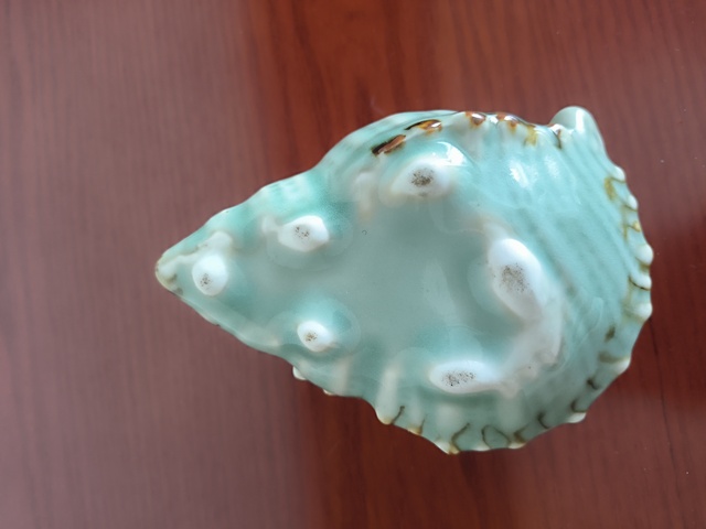 古玩陶瓷青釉褐彩海螺真品鑒賞圖