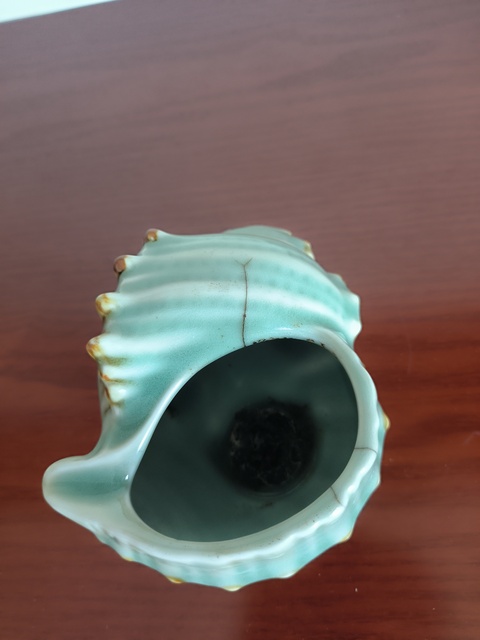 古玩陶瓷青釉褐彩海螺真品鑒賞圖