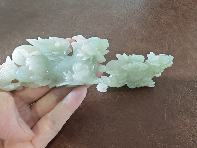 古玩玉器玉麒麟一對真品鑒賞圖