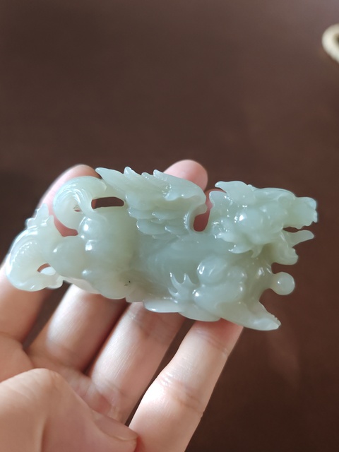 古玩玉器玉麒麟一對真品鑒賞圖