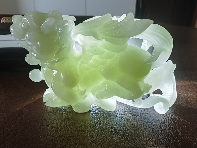 古玩玉器玉麒麟一對真品鑒賞圖