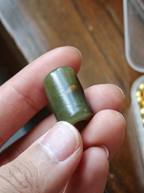 古玩玉器文化期玉管真品鑒賞圖