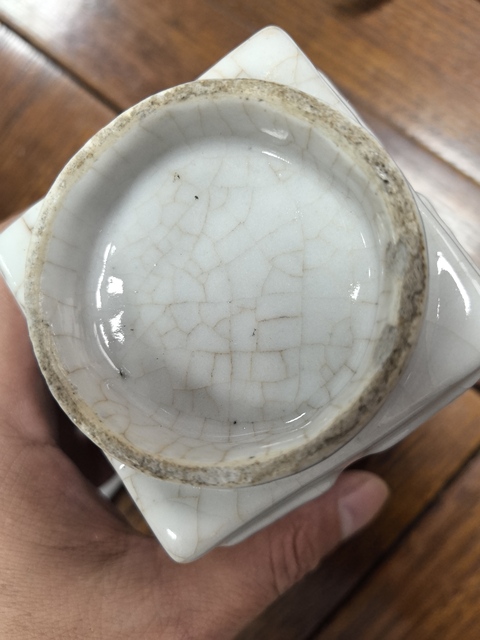 古玩陶瓷哥釉琮式瓶真品鑒賞圖