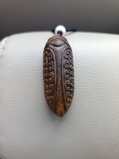 古玩玉器仿古玉蟬真品鑒賞圖