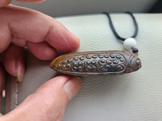 古玩玉器仿古玉蟬真品鑒賞圖