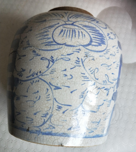 古玩陶瓷囍字罐拍賣(mài)，當(dāng)前價(jià)格80元