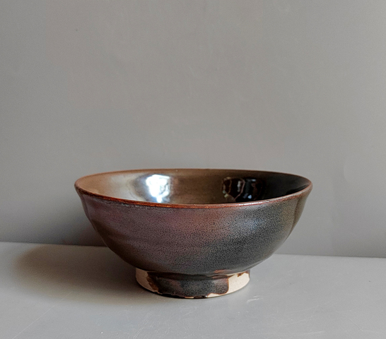 古玩陶瓷窯變黑釉茶碗真品鑒賞圖