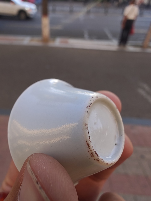 古玩陶瓷白釉馬蹄杯真品鑒賞圖