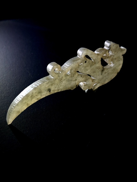 古玩玉器仿漢代玉觿真品鑒賞圖