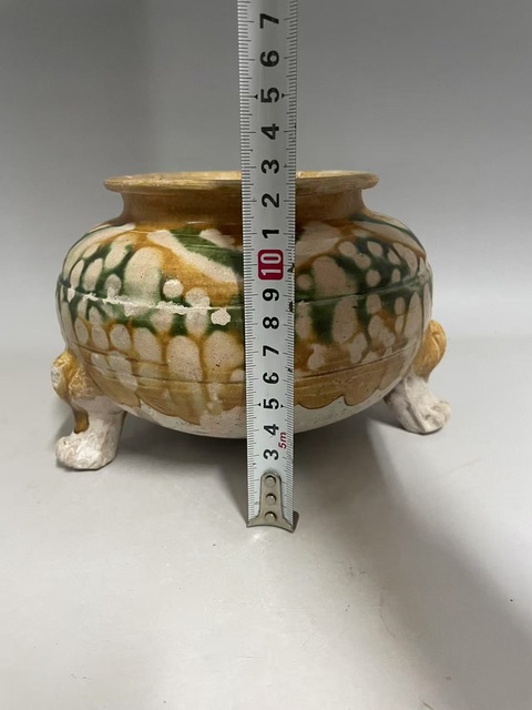 古玩陶瓷唐·三彩三足爐拍賣，當前價格45000元
