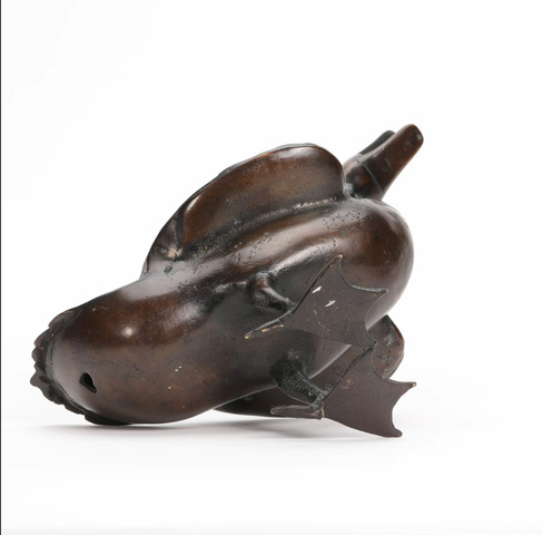 古玩銅器鴨熏真品鑒賞圖